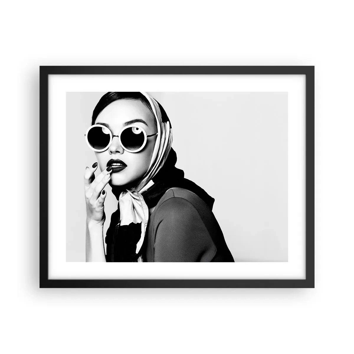 Póster en marco negro - Saludos desde los años 60 - 50x40 cm