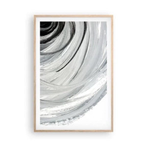 Póster en marco roble claro - Composición orbital - 61x91 cm