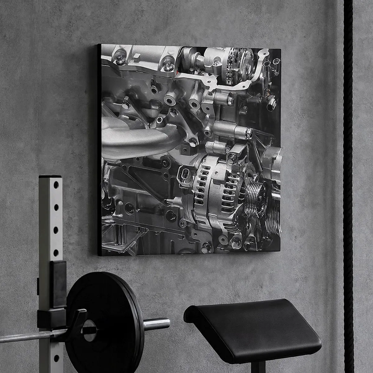 Cuadro sobre lienzo - Impresión de Imagen - Acero, hermoso, fuerte - 30x30 cm