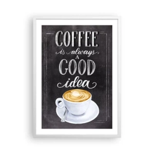 Póster en marco blanco - Por supuesto - 50x70 cm