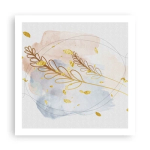 Póster - Ráfaga dorada - 60x60 cm