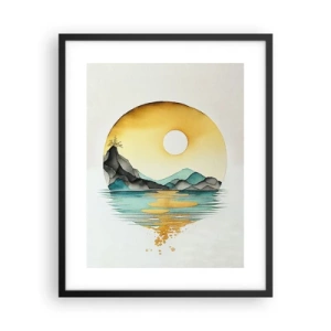 Póster en marco negro - En un círculo de belleza - 40x50 cm