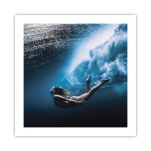 Póster - Una sirena contemporánea - 50x50 cm
