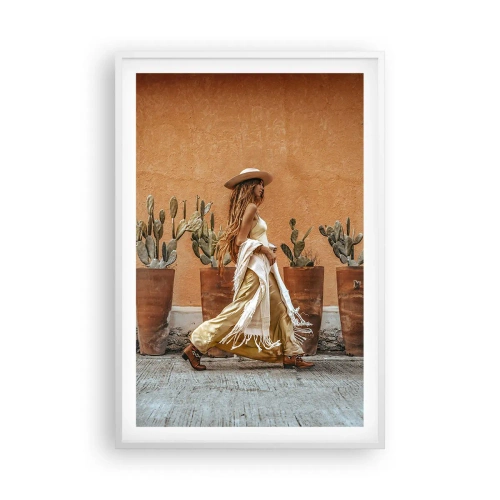 Póster en marco blanco - Estilo hippie - 61x91 cm