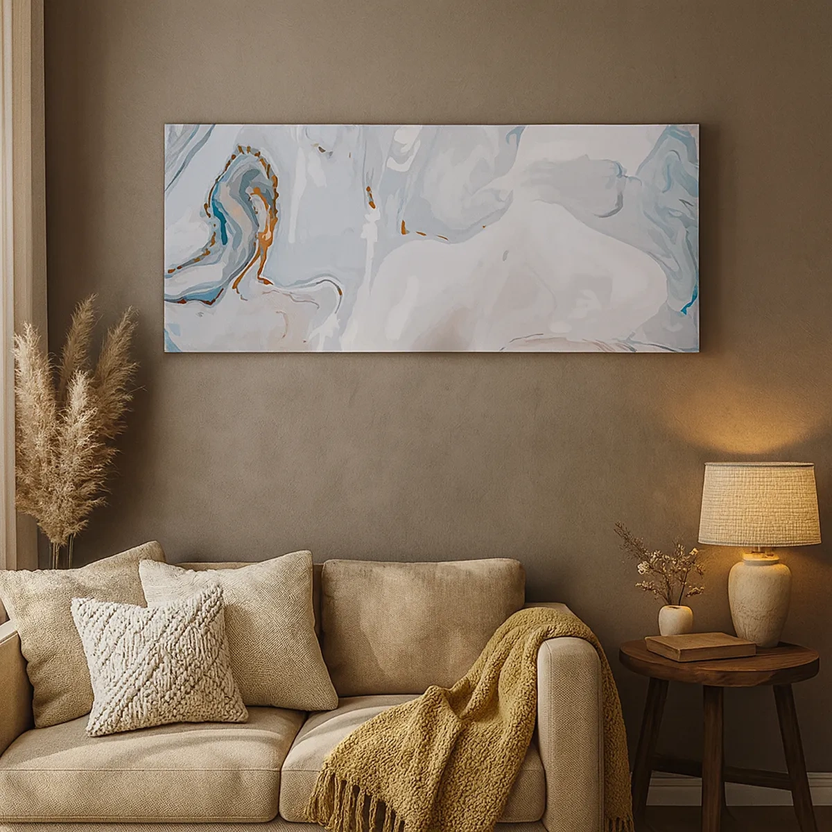 Cuadro sobre lienzo - Impresión de Imagen - Blanco fusión - 30x30 cm