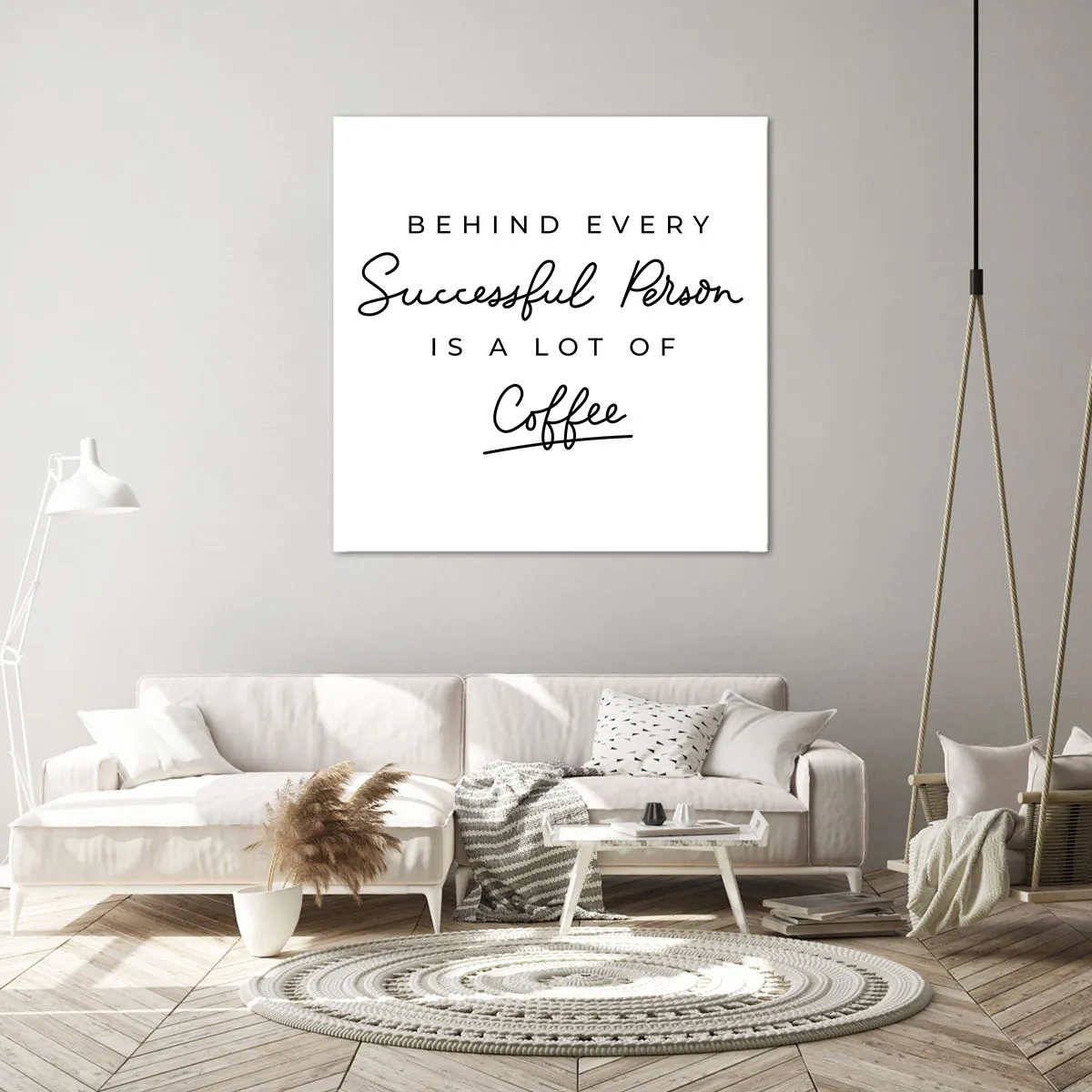 Cuadro sobre lienzo - Impresión de Imagen - El secreto del éxito - 60x60 cm