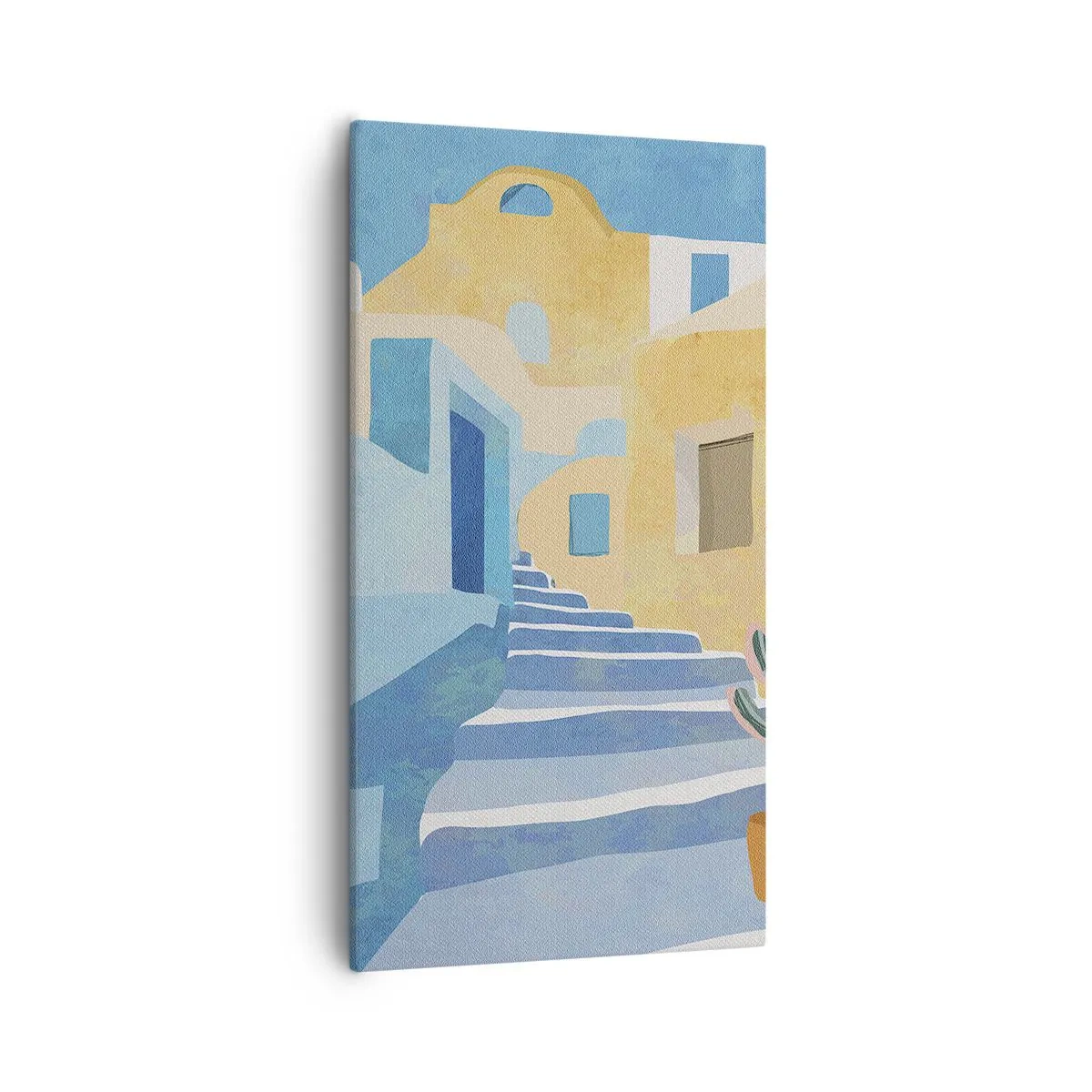 Cuadro sobre lienzo - Impresión de Imagen - Un día en una ciudad árabe - 55x100 cm