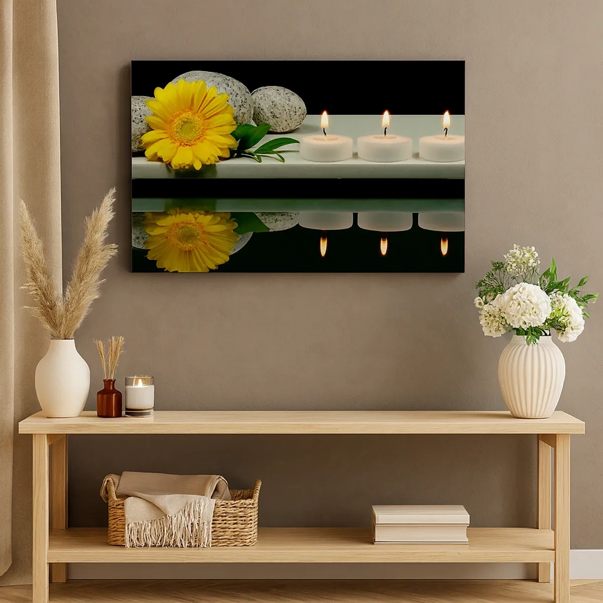 Cuadro sobre lienzo - Impresión de Imagen - Calmar los sentidos - 30x30 cm