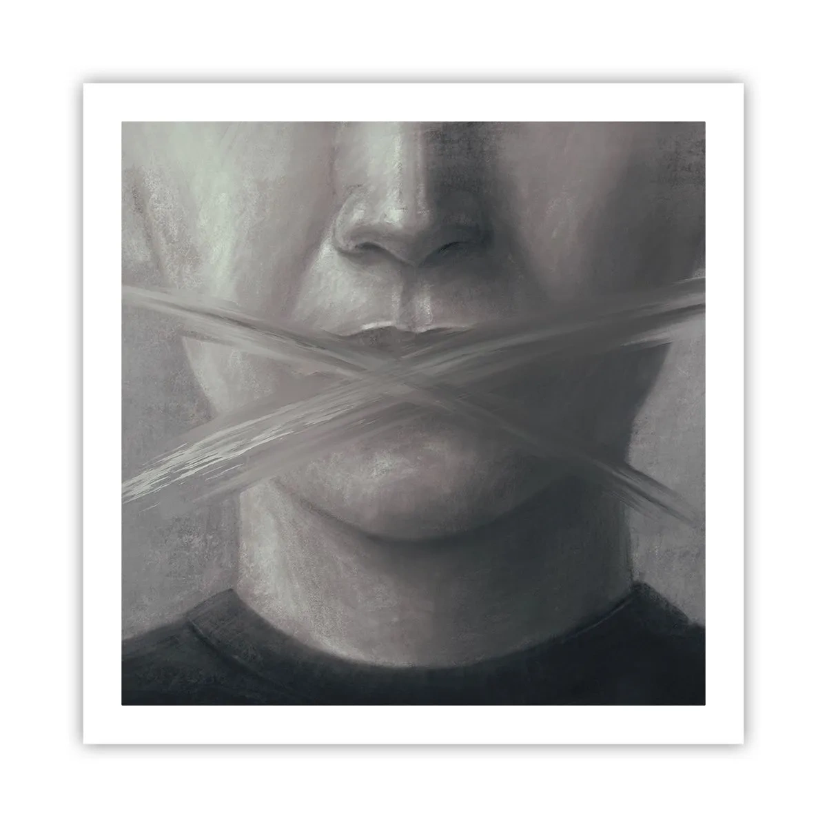 Póster - Ni una palabra - 60x60 cm