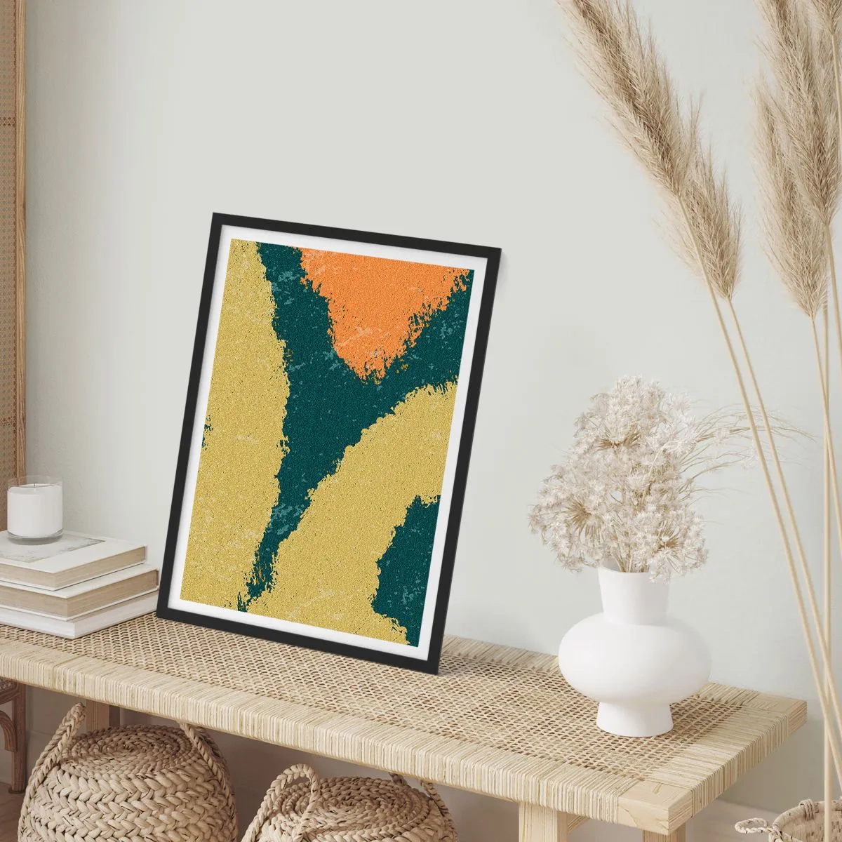 Póster en marco negro - Abstracción - a cámara lenta - 40x50 cm