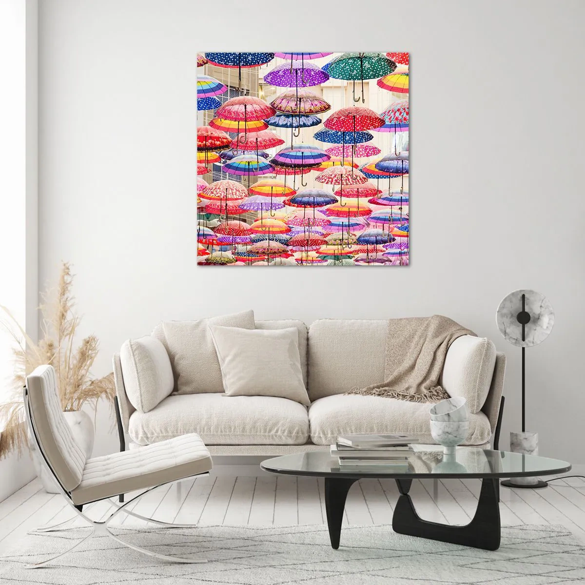 Cuadro sobre vidrio - Impresiones sobre Vidrio - Pradera urbana - 50x50 cm
