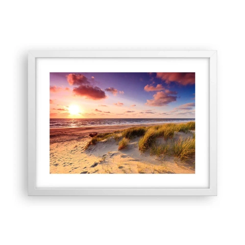 Póster en marco blanco - Se siente la brisa veraniega - 40x30 cm