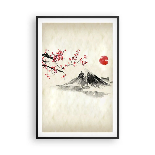 Póster en marco negro - Enamórate de Japón - 61x91 cm