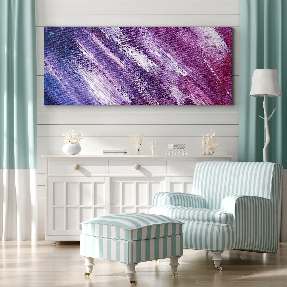 Cuadro sobre lienzo - Impresión de Imagen - Cuando sopla el viento del sol - 100x40 cm