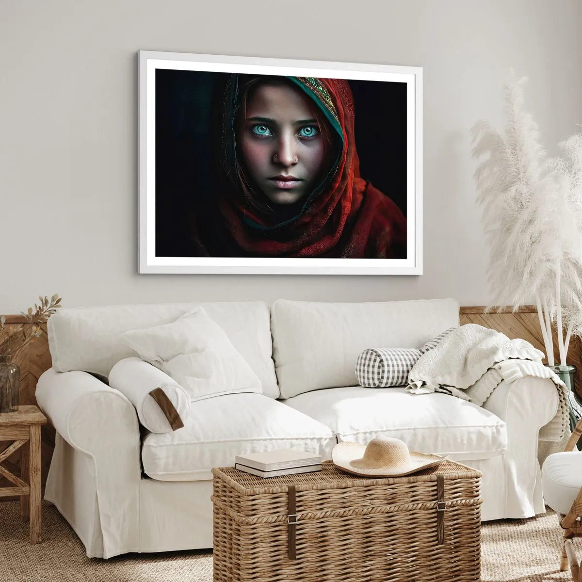 Póster en marco blanco - Princesa del Este - 50x40 cm