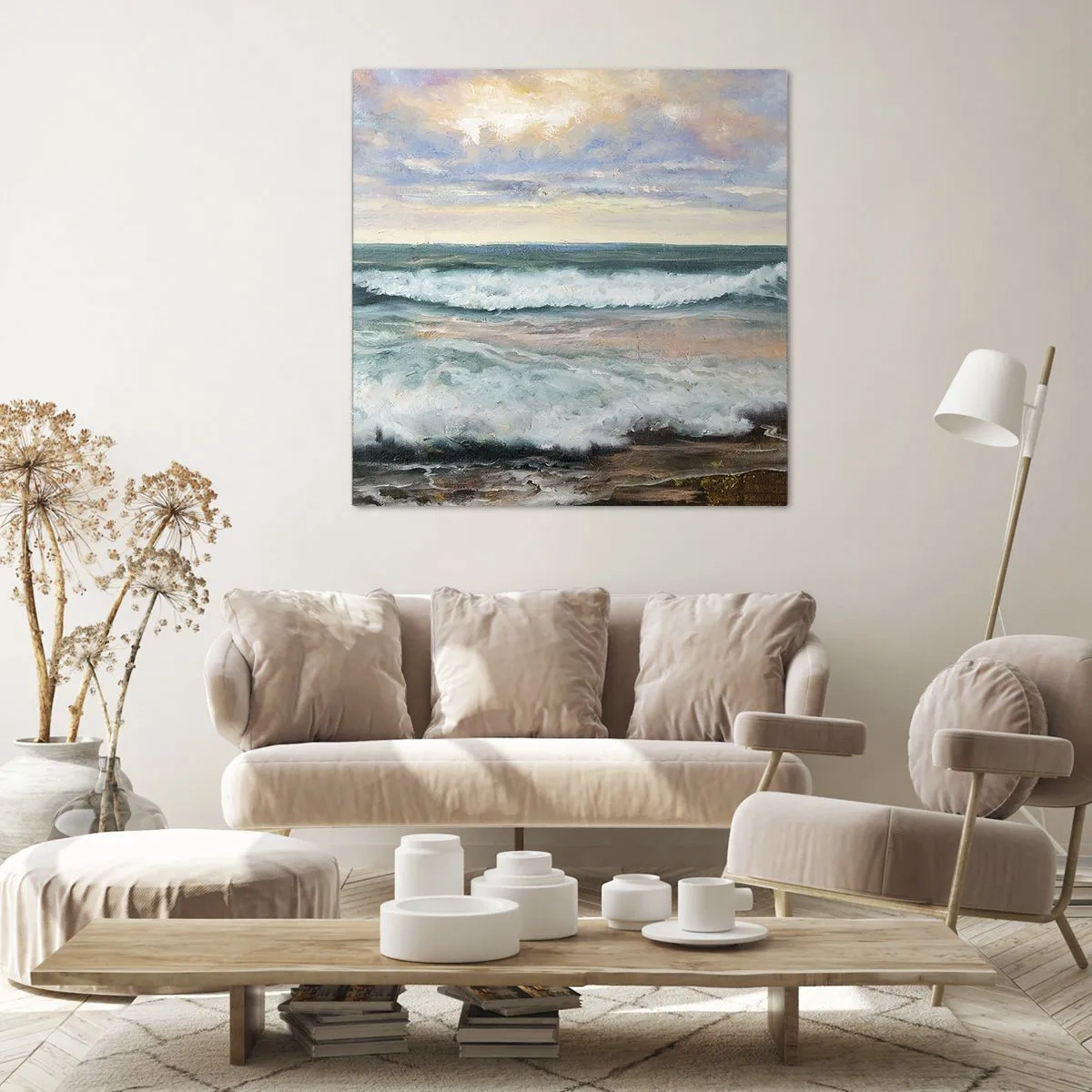 Cuadro sobre lienzo - Impresión de Imagen - Aquí suavizarás tu alma - 60x60 cm