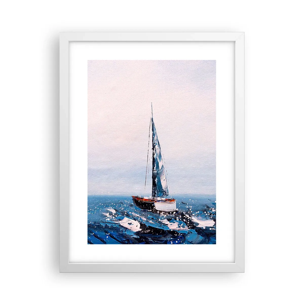 Póster en marco blanco - Hermandad del viento - 30x40 cm