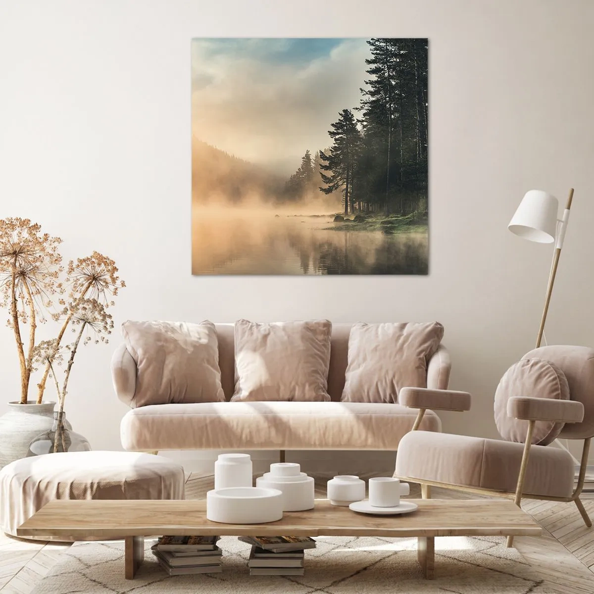 Cuadro sobre lienzo - Impresión de Imagen - El nacimiento de un día - 50x50 cm