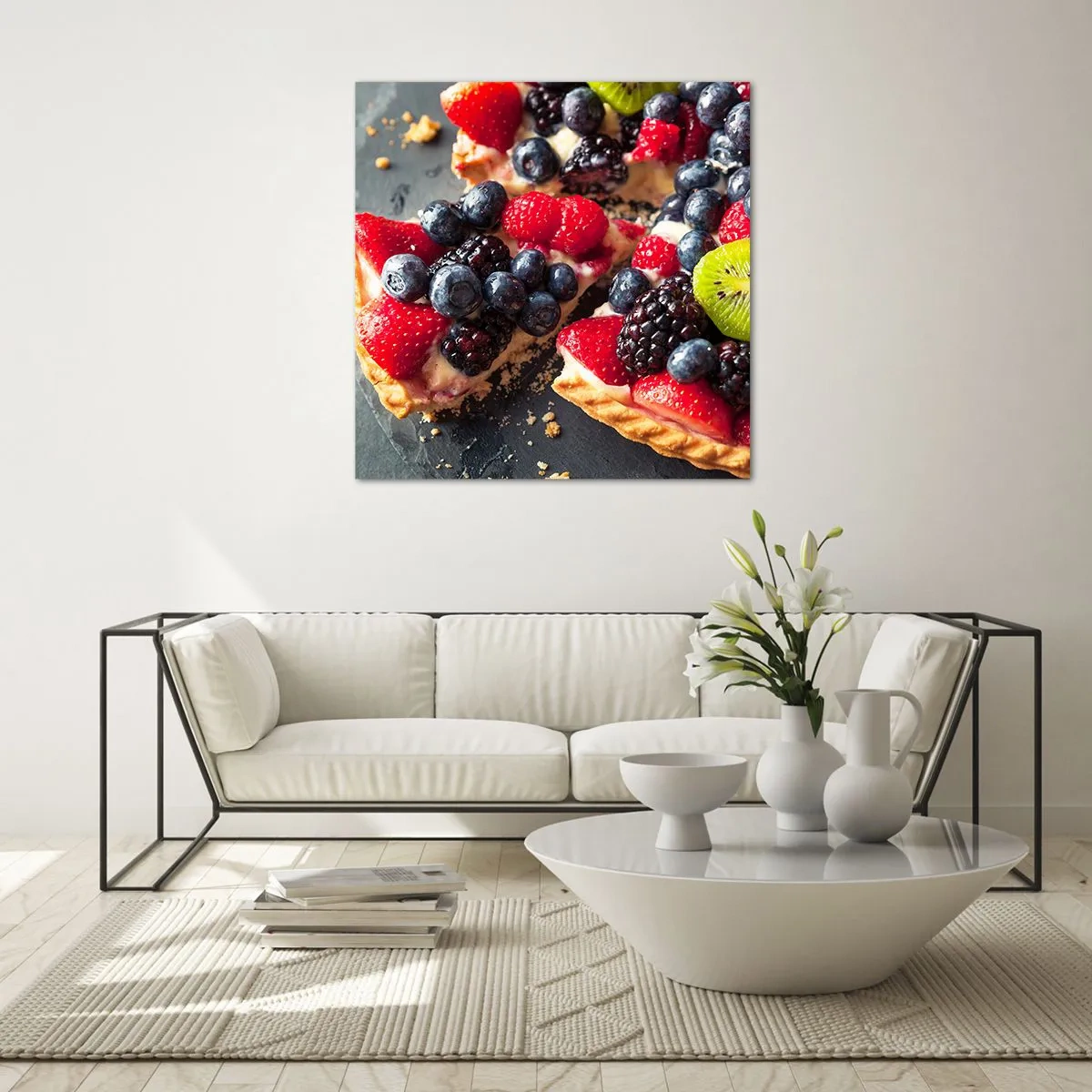 Cuadro sobre vidrio - Impresiones sobre Vidrio - ¡Dolce vita! - 60x60 cm