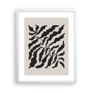 Póster en marco blanco - La naturaleza de un cuadrado - 40x50 cm