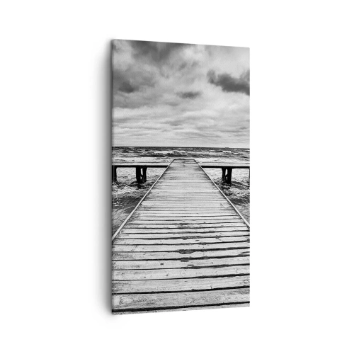 Cuadro sobre lienzo - Impresión de Imagen - Estoy esperando que sople el viento... - 45x80 cm