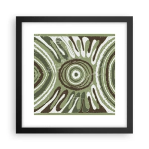 Póster en marco negro - Explosión de emociones - 30x30 cm