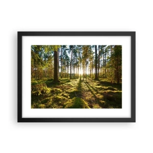 Póster en marco negro - ...Más allá de los siete bosques - 40x30 cm