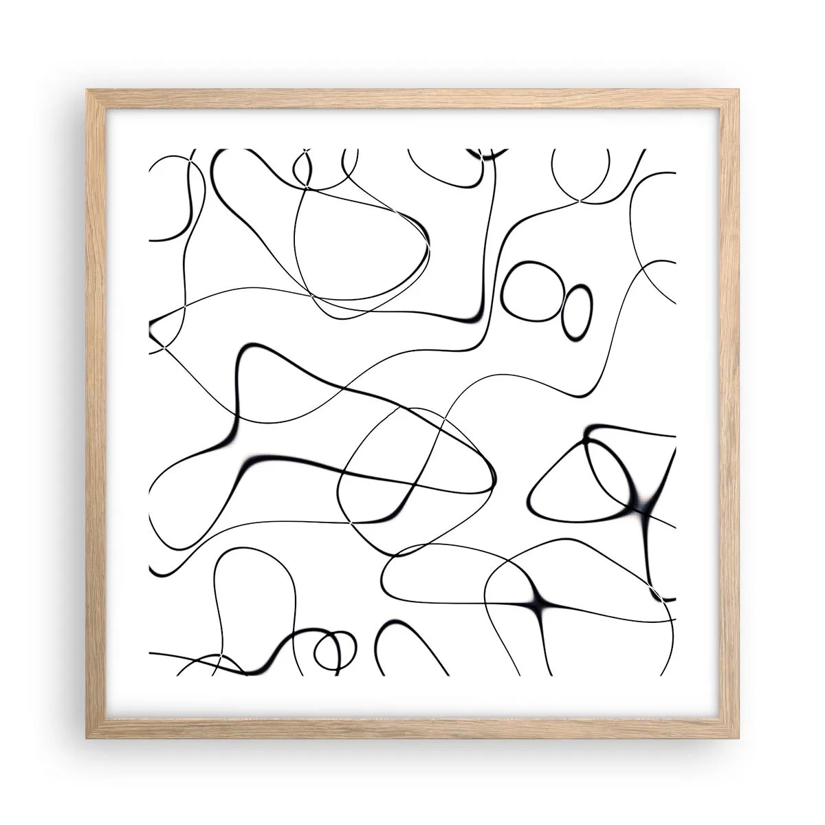 Póster en marco roble claro - Los caminos de la vida, las vicisitudes del destino - 50x50 cm