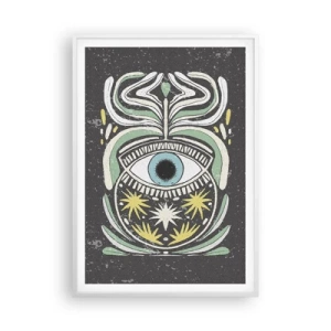 Póster en marco blanco - Rituales tribales - 70x100 cm