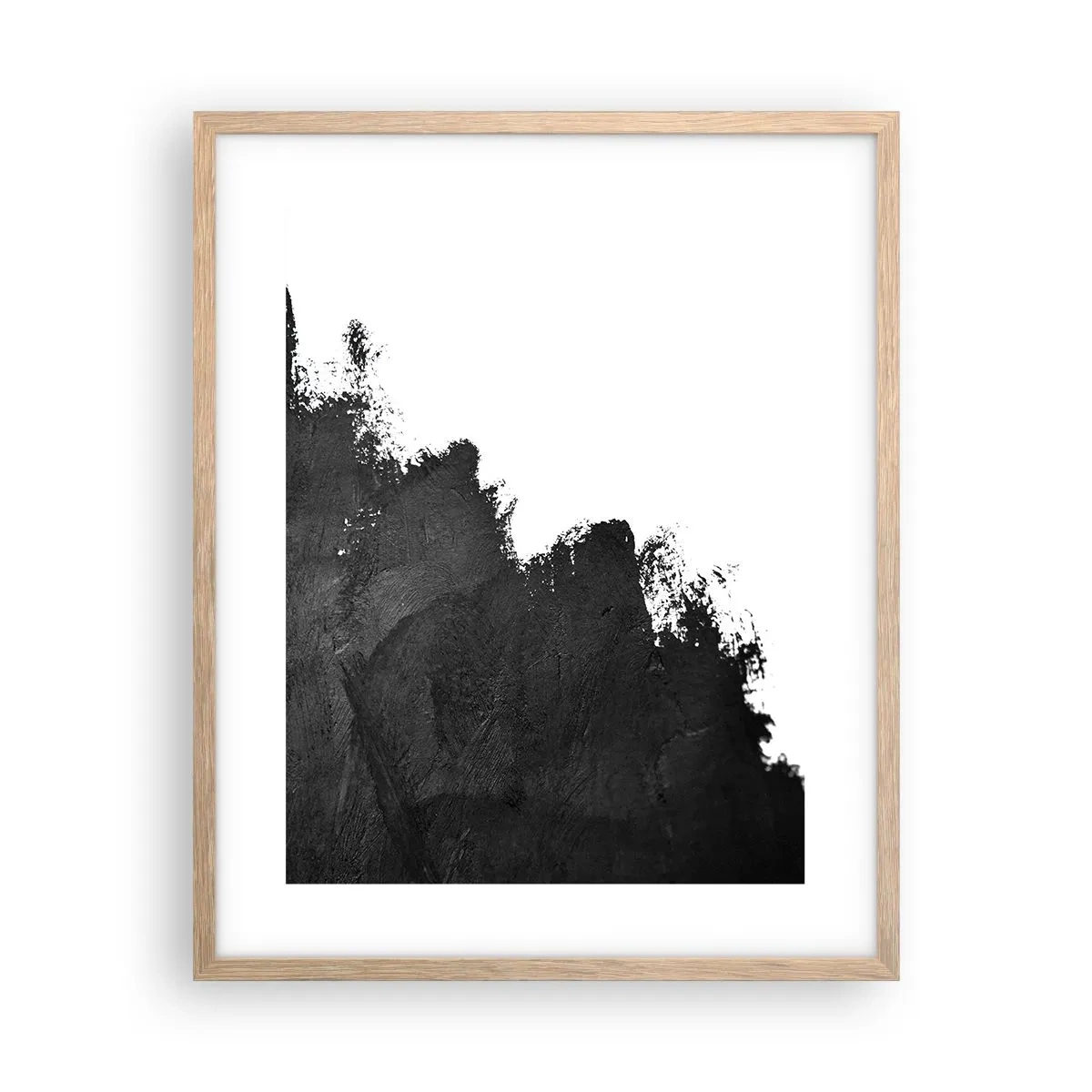 Póster en marco roble claro - Elementos: tierra - 40x50 cm