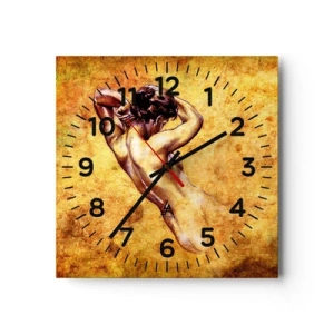 Reloj de pared - Reloj de vidrio - Revelado, pero todavía un misterio - 40x40 cm