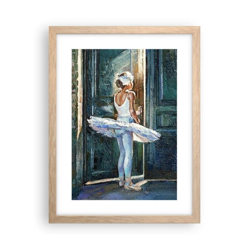 Póster en marco roble claro - Antes del espectáculo - 30x40 cm