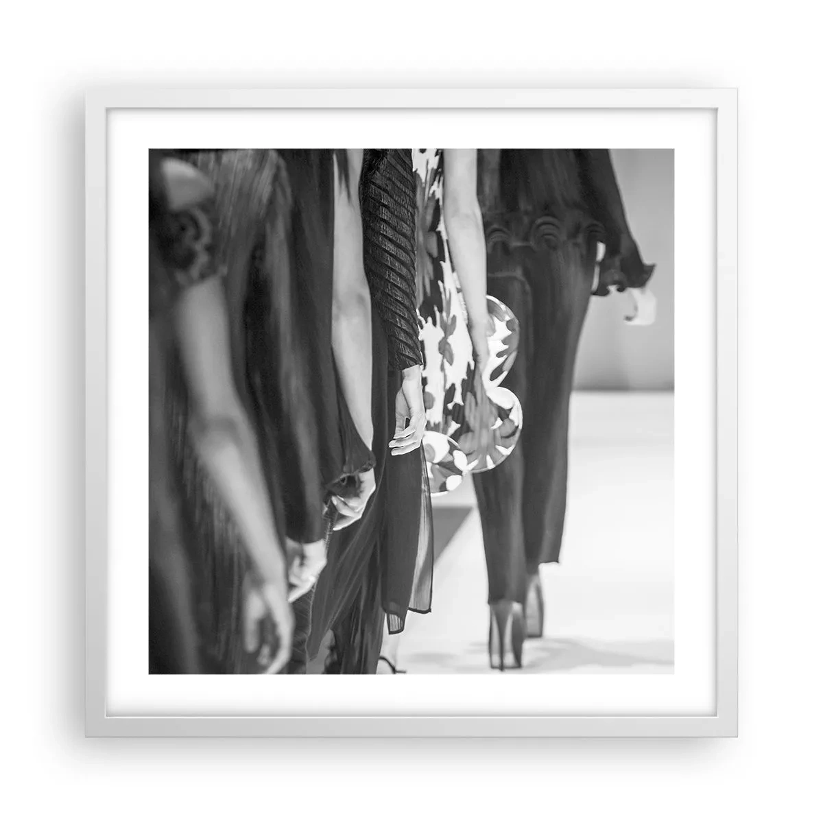 Póster en marco blanco - Un desfile con estilo - 50x50 cm