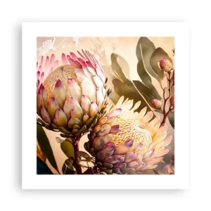 Póster - Abrazados con ternura - 40x40 cm