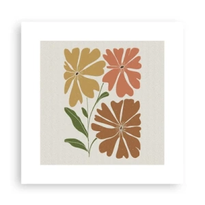 Póster - Naturaleza y geometría - 30x30 cm