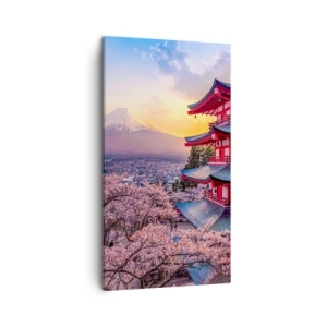 Cuadro sobre lienzo - Impresión de Imagen - La esencia del espíritu japonés - 45x80 cm