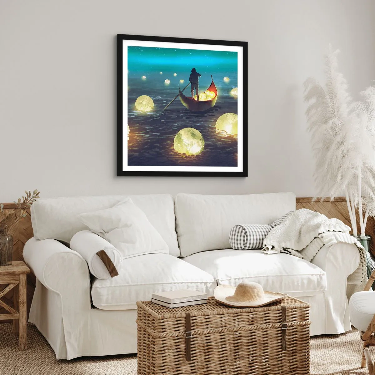 Póster en marco negro - Cosas que los filósofos nunca soñaron - 60x60 cm