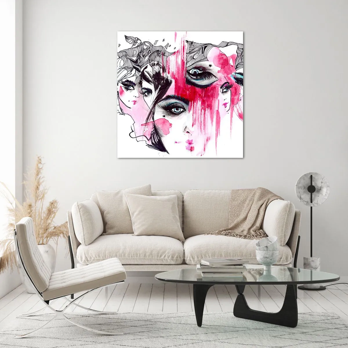 Cuadro sobre vidrio - Impresiones sobre Vidrio - , - 50x50 cm