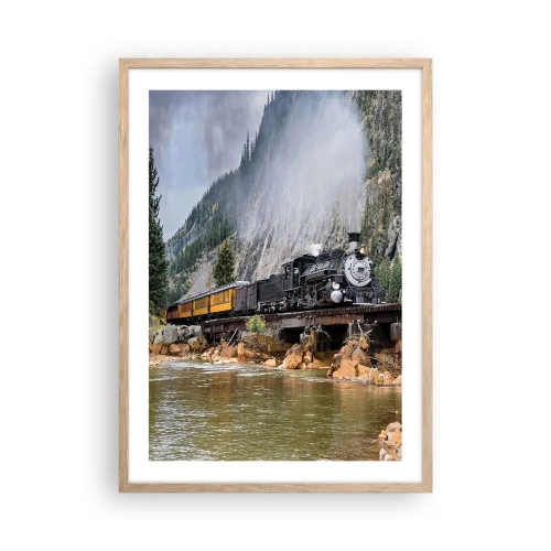 Póster en marco roble claro - ¿Adónde me llevas? - 50x70 cm