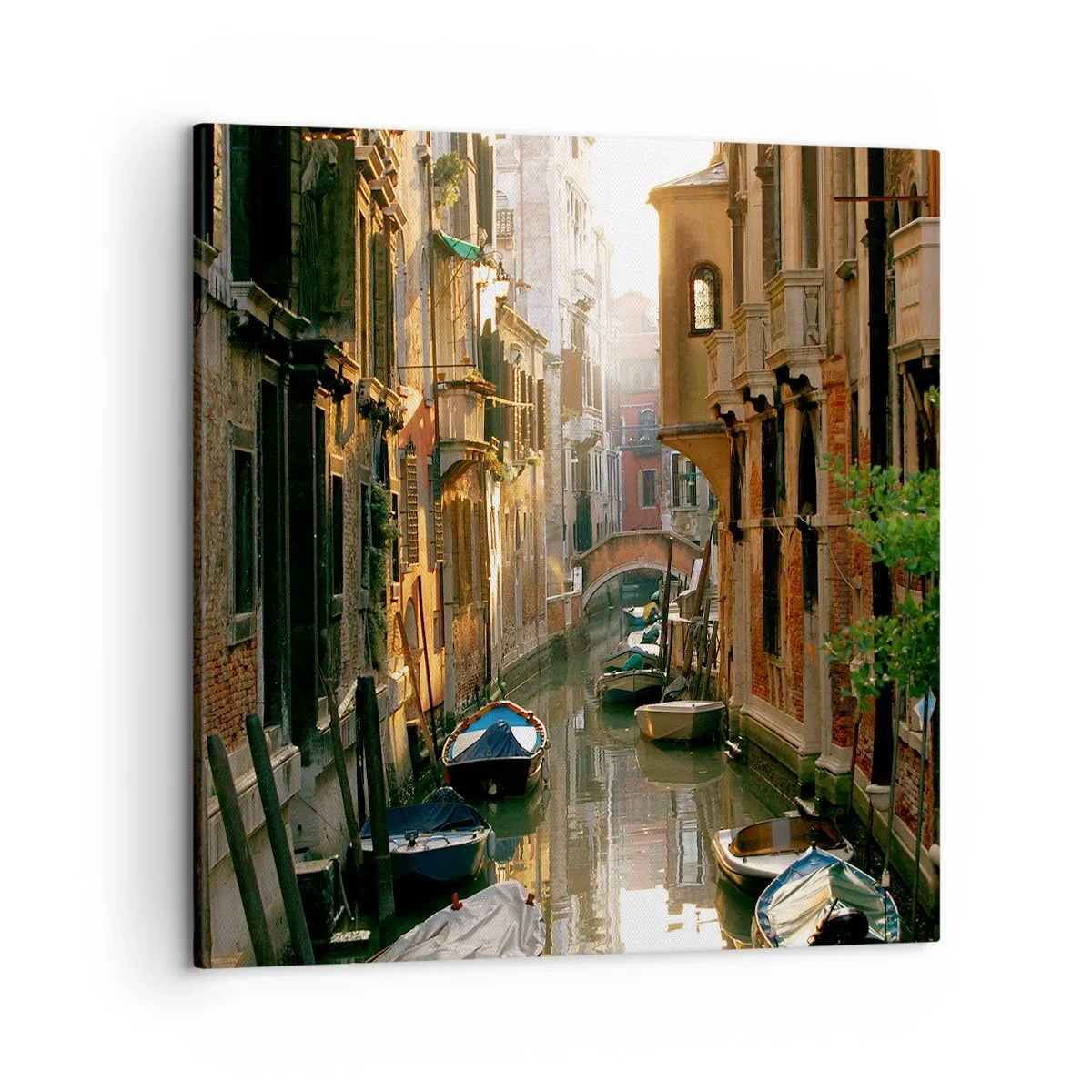 Cuadro sobre lienzo - Impresión de Imagen - En un callejón veneciano - 50x50 cm