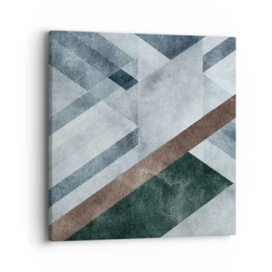 Cuadro sobre lienzo - Impresión de Imagen - Sofisticada elegancia de la geometría - 40x40 cm