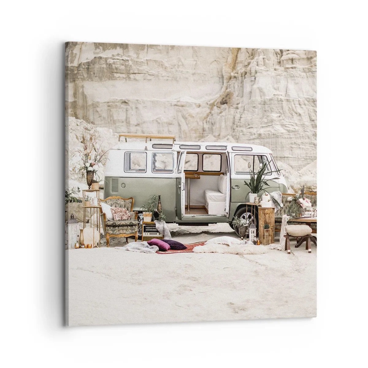 Cuadro sobre lienzo - Impresión de Imagen - Hora de empezar el viaje - 50x50 cm