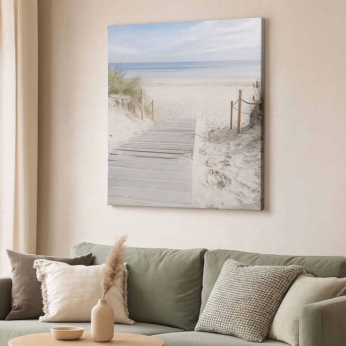 Cuadro sobre lienzo - Impresión de Imagen - Hasta el horizonte - 30x30 cm