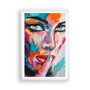 Póster en marco blanco - Nuestro primer secreto - 61x91 cm