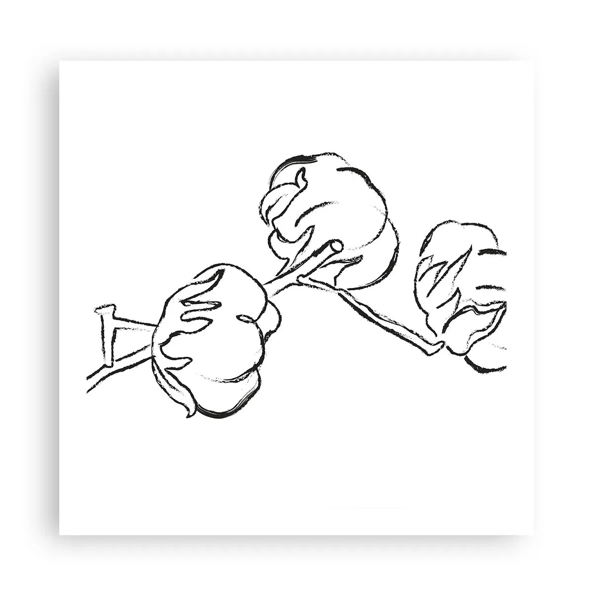 Póster - Plumón de algodón - 60x60 cm