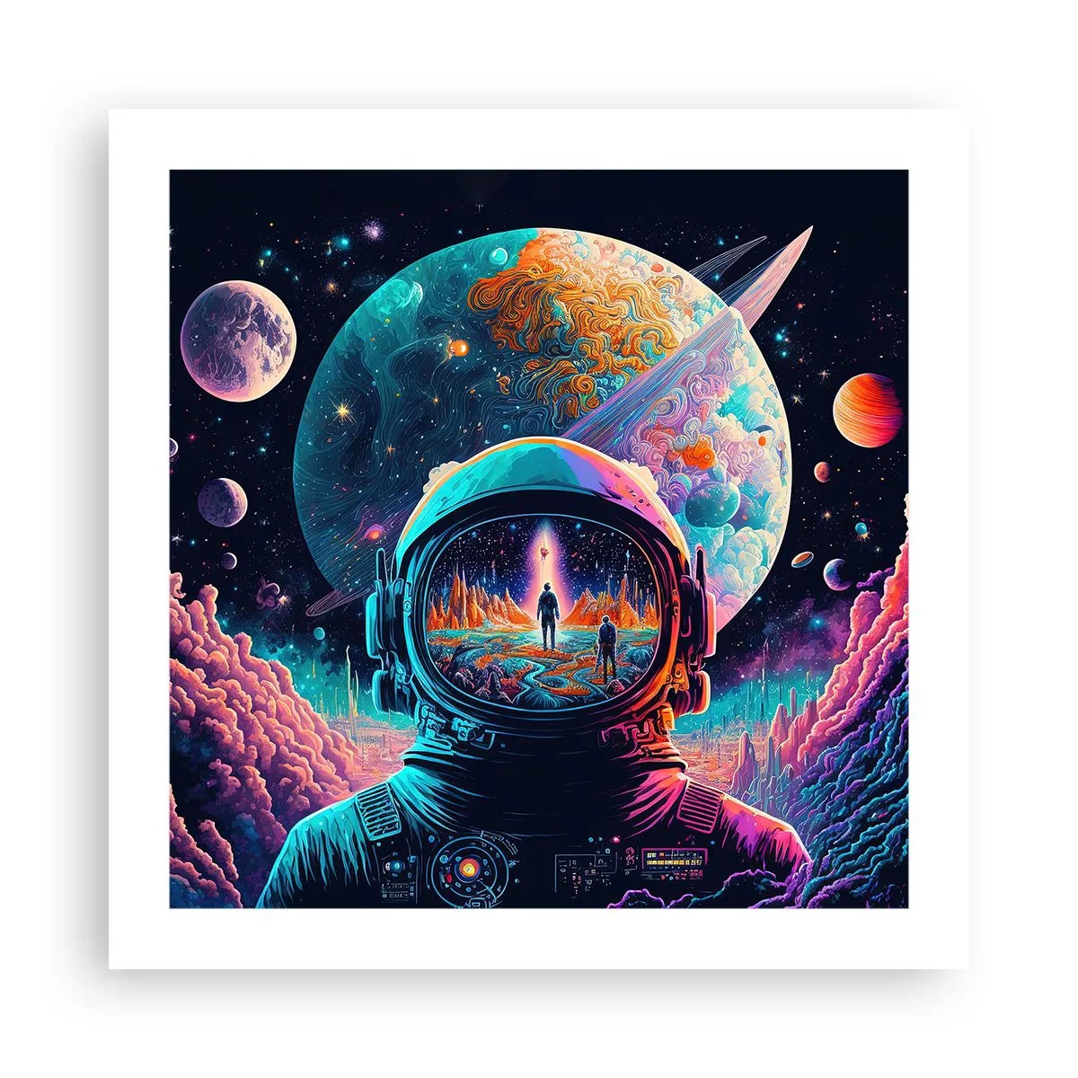 Póster - Sueños de niño - 50x50 cm