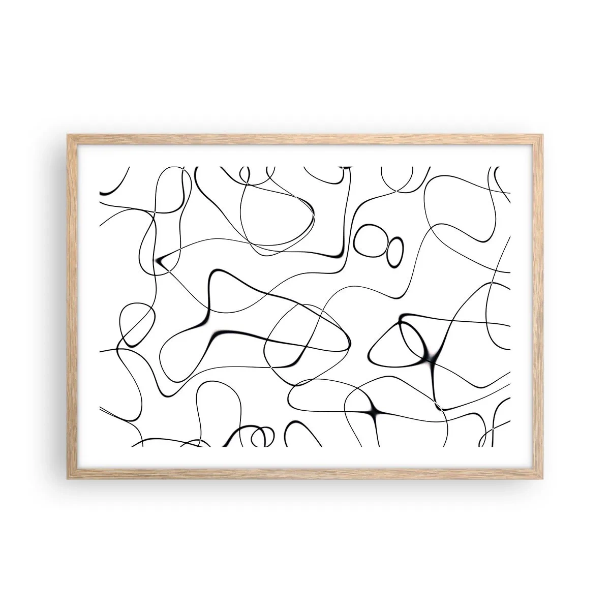 Póster en marco roble claro - Los caminos de la vida, las vicisitudes del destino - 70x50 cm