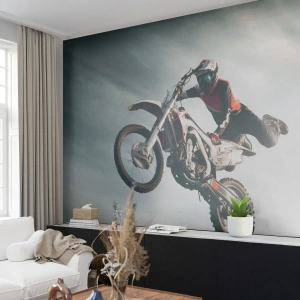 Fotomural Premium Canvas - No hay diversión sin riesgo - motocross, Moto, Motociclista - 300x210 cm