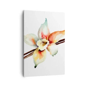 Cuadro sobre lienzo - Impresión de Imagen - Ilustración floral de acuarela en colores pastel - 70x100cm - Dulzura salpicada de pintura - Decoración de pared moderna para salón y dormitorio ARTTOR