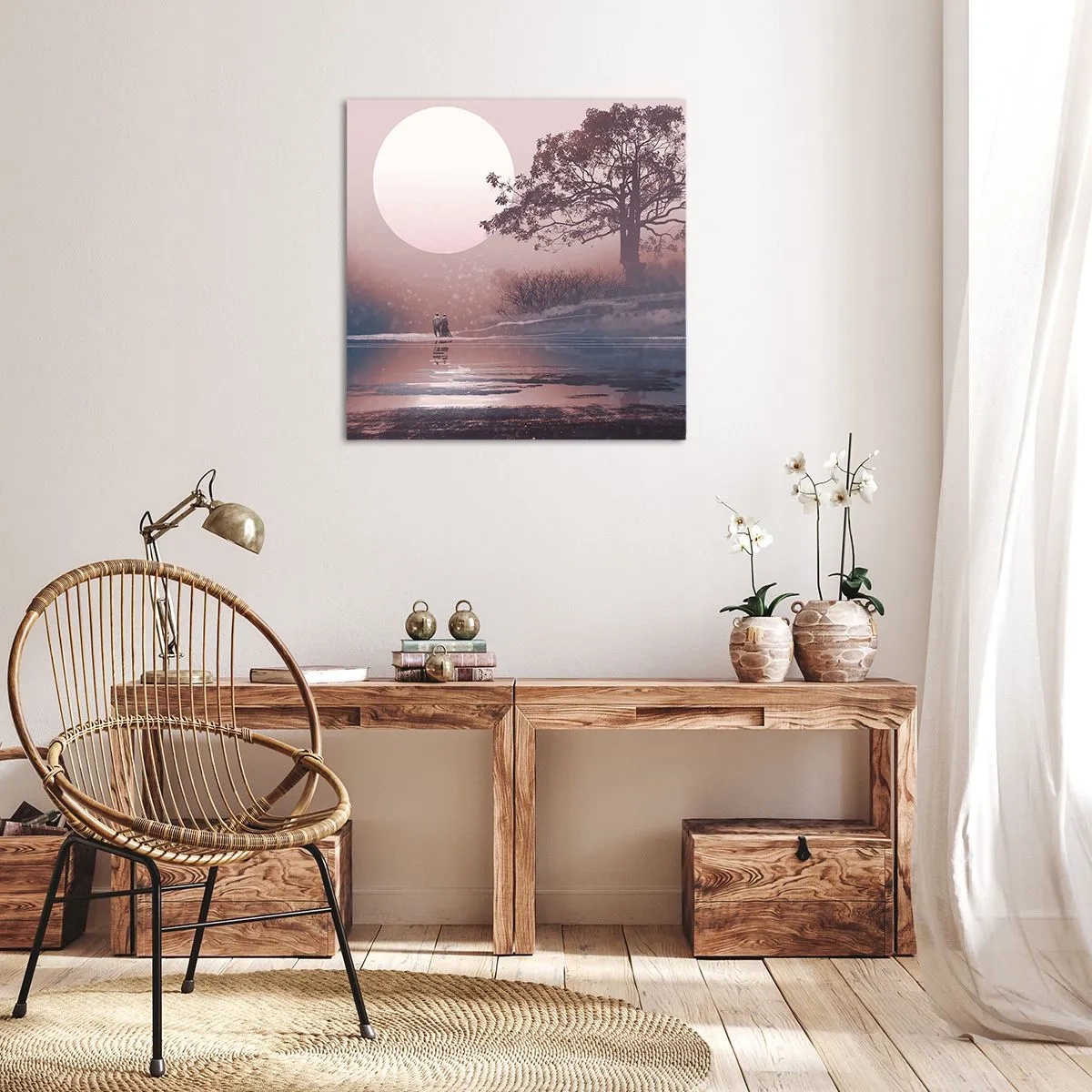 Cuadro sobre lienzo - Impresión de Imagen - Rarezas nocturnas - 60x60 cm